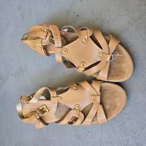 Strappy Tan Sandals NEGOTIABLE